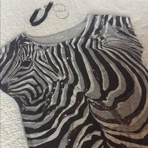 NWOT Express | Zebra T-Shirt
